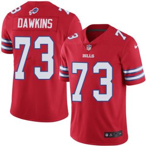 Bills #73 Dion Dawkins Red Men's Stitched NFL Limited Rush Jersey