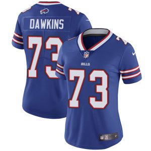 custom Bills #73 Dion Dawkins Royal Blue Team Color Women's Stitched NFL Vapor Untouchable Limited Jersey