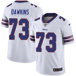 bills #73 dion dawkins white youth stitched nfl vapor untouchable limited custom jersey