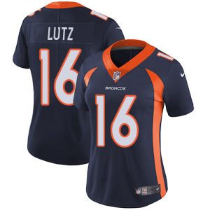 personalized Broncos #16 Wil Lutz Navy Blue Alternate Women's Stitched NFL Vapor Untouchable Limited Jersey