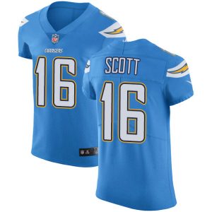 Chargers #16 J.K. Scott Electric Blue Alternate Men's Stitched NFL New Elite Jersey