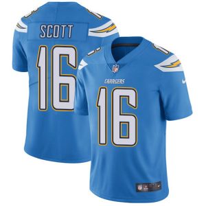 youth Chargers #16 J.K. Scott Electric Blue Alternate Youth Stitched NFL Vapor Untouchable Limited Jersey