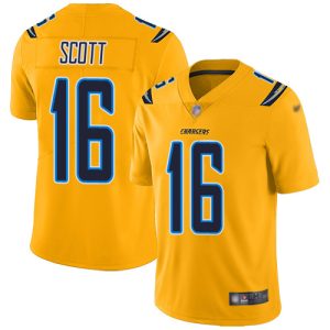 chargers #16 j.k. scott gold youth stitched nfl limited inverted legend cheap jersey