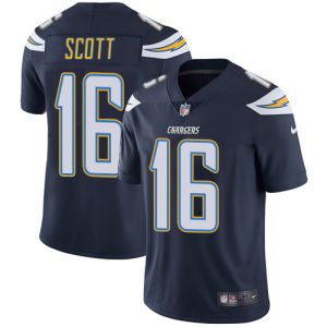 chargers #16 j.k. scott navy blue team color men's stitched nfl vapor untouchable limited cheap jersey