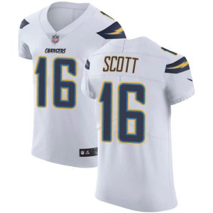 youth Chargers #16 J.K. Scott White Men's Stitched NFL Vapor Untouchable Elite Jersey