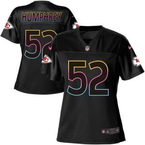 chiefs #52 creed humphrey black women's nfl fashion game youth jersey