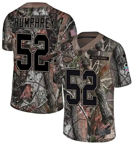 elite Chiefs #52 Creed Humphrey Camo Men's Stitched NFL Limited Rush Realtree Jersey