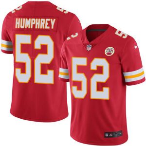 chiefs #52 creed humphrey red team color men's stitched nfl vapor untouchable limited wholesale jersey