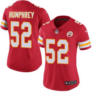 limited Chiefs #52 Creed Humphrey Red Team Color Women's Stitched NFL Vapor Untouchable Limited Jersey