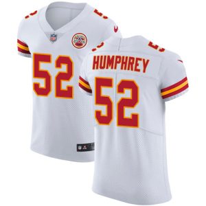 personalized Chiefs #52 Creed Humphrey White Men's Stitched NFL Vapor Untouchable Elite Jersey