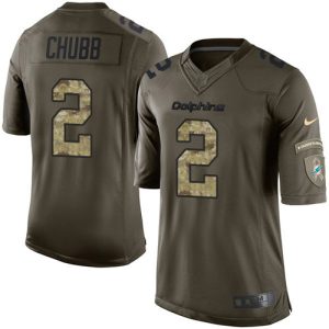 dolphins #2 bradley chubb green men's stitched nfl limited 2015 salute to service youth jersey