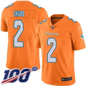 dolphins #2 bradley chubb orange youth stitched nfl limited rush 100th season cheap jersey