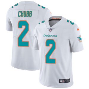 dolphins #2 bradley chubb white men's stitched nfl vapor untouchable limited youth jersey