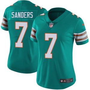 Dolphins #7 Jason Sanders Aqua Green Alternate Women's Stitched NFL Vapor Untouchable Limited Jersey