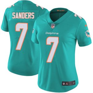 Dolphins #7 Jason Sanders Aqua Green Team Color Women's Stitched NFL 100th Season Vapor Untouchable Limited Jersey