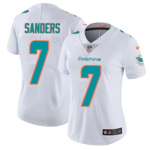 dolphins #7 jason sanders white women's stitched nfl vapor untouchable limited elite jersey