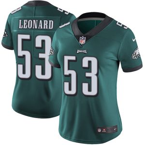 wholesale Eagles #53 Shaquille Leonard Green Team Color Women's Stitched NFL Vapor Untouchable Limited Jersey