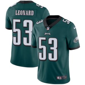 wholesale Eagles #53 Shaquille Leonard Green Team Color Youth Stitched NFL Vapor Untouchable Limited Jersey