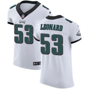 eagles #53 shaquille leonard white men's stitched nfl new elite wholesale jersey