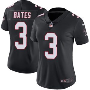 cheap Falcons #3 Jessie Bates Black Alternate Stitched Women's NFL Vapor Untouchable Limited Jersey