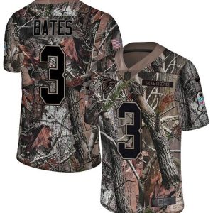 replica Falcons #3 Jessie Bates Camo Stitched Youth NFL Limited Rush Realtree Jersey