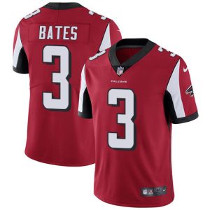 limited Falcons #3 Jessie Bates Red Team Color Men's Stitched NFL Vapor Untouchable Limited Jersey