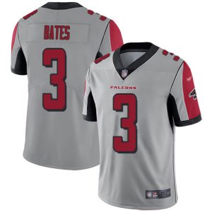 Falcons #3 Jessie Bates Silver Men's Stitched NFL Limited Inverted Legend Jersey