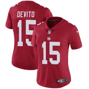 Giants #15 Tommy DeVito Red Alternate Women's Stitched NFL Vapor Untouchable Limited Jersey