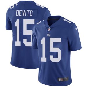 Giants #15 Tommy DeVito Royal Blue Team Color Men's Stitched NFL Vapor Untouchable Limited Jersey