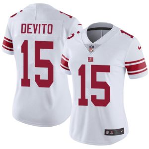 Giants #15 Tommy DeVito White Women's Stitched NFL Vapor Untouchable Limited Jersey