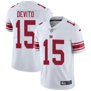 giants #15 tommy devito white youth stitched nfl vapor untouchable limited personalized jersey