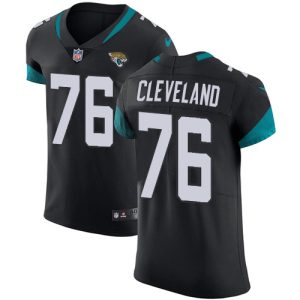 Jaguars #76 Ezra Cleveland Black Team Color Men's Stitched NFL Vapor Untouchable Elite Jersey