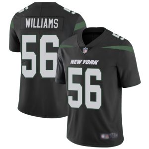 elite Jets #56 Quincy Williams Black Alternate Men's Stitched NFL Vapor Untouchable Limited Jersey