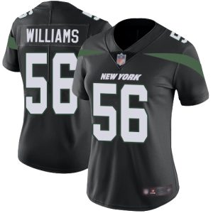 limited Jets #56 Quincy Williams Black Alternate Women's Stitched NFL Vapor Untouchable Limited Jersey