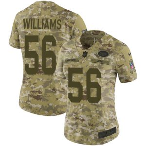 jets #56 quincy williams camo women's stitched nfl limited 2018 salute to service wholesale jersey