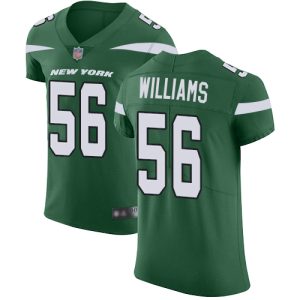 jets #56 quincy williams green team color men's stitched nfl vapor untouchable elite cheap jersey