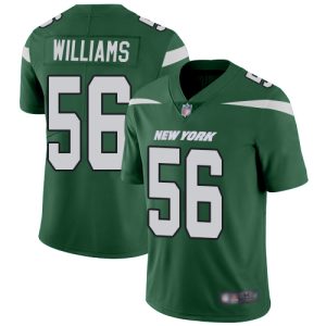 authentic Jets #56 Quincy Williams Green Team Color Men's Stitched NFL Vapor Untouchable Limited Jersey