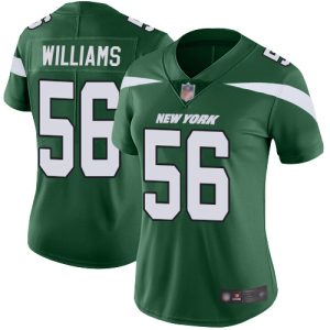 wholesale Jets #56 Quincy Williams Green Team Color Women's Stitched NFL Vapor Untouchable Limited Jersey