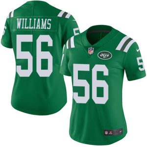 Jets #56 Quincy Williams Green Women's Stitched NFL Limited Rush Jersey