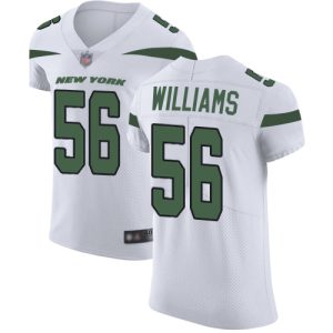 replica Jets #56 Quincy Williams White Men's Stitched NFL Vapor Untouchable Elite Jersey