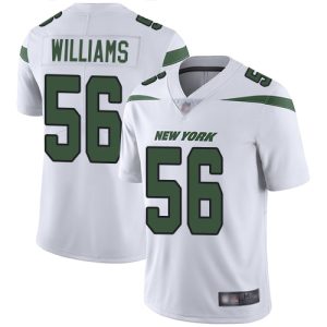 authentic Jets #56 Quincy Williams White Men's Stitched NFL Vapor Untouchable Limited Jersey