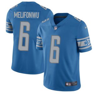 wholesale Lions #6 Ifeatu Melifonwu Blue Team Color Youth Stitched NFL Vapor Untouchable Limited Jersey