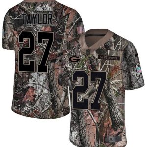 Packers #27 Patrick Taylor Camo Men's Stitched NFL Limited Rush Realtree Jersey