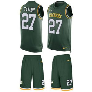 packers #27 patrick taylor green team color men's stitched nfl limited tank top suit cheap jersey