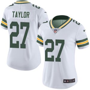 packers #27 patrick taylor white women's stitched nfl vapor untouchable limited limited jersey