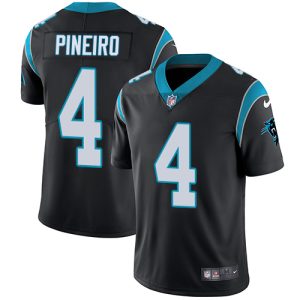 panthers #4 eddy pineiro black team color youth stitched nfl vapor untouchable limited authentic jersey