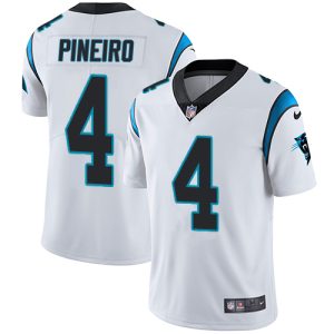 limited Panthers #4 Eddy Pineiro White Youth Stitched NFL Vapor Untouchable Limited Jersey