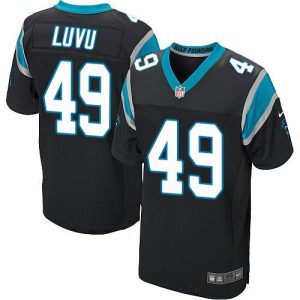 wholesale Panthers #49 Frankie Luvu Black Team Color Men's Stitched NFL Vapor Untouchable Elite Jersey