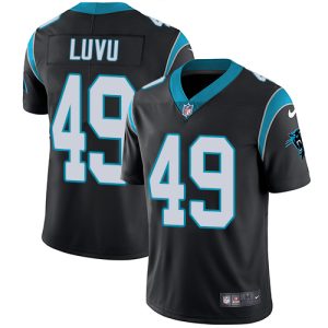 Panthers #49 Frankie Luvu Black Team Color Men's Stitched NFL Vapor Untouchable Limited Jersey