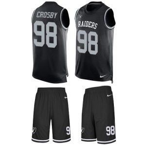 raiders #98 maxx crosby black team color men's stitched nfl limited tank top suit cheap jersey